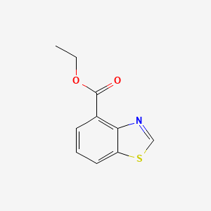 molecular formula C10H9NO2S B12435643 Ethyl benzo[d]thiazole-4-carboxylate 