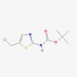 molecular formula C9H13ClN2O2S B12435714 Tert-butyl 5-(chloromethyl)thiazol-2-ylcarbamate 