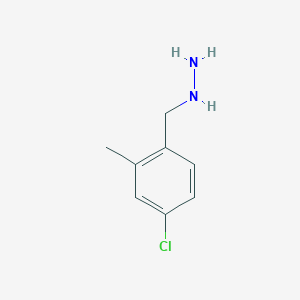 molecular formula C8H11ClN2 B12435820 [(4-Chloro-2-methylphenyl)methyl]hydrazine CAS No. 90002-83-8