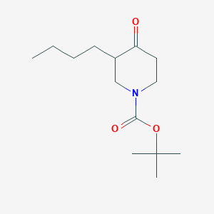 molecular formula C14H25NO3 B12435821 Tert-butyl 3-butyl-4-oxopiperidine-1-carboxylate 