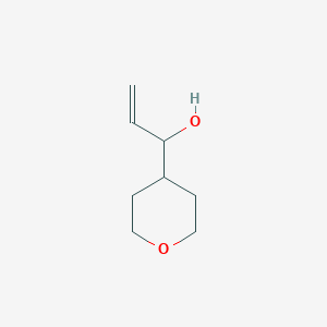 molecular formula C8H14O2 B12435855 Alpha-ethenyltetrahydro-2h-pyran-4-methanol 