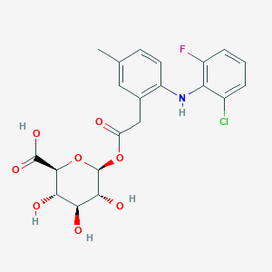 molecular formula C21H21ClFNO8 B12435899 Lumiracoxib-1-o-glucuronide CAS No. 1260603-22-2