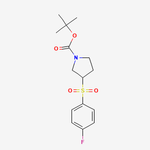molecular formula C15H20FNO4S B12435964 Tert-butyl 3-(4-fluorobenzenesulfonyl)pyrrolidine-1-carboxylate CAS No. 887587-51-1