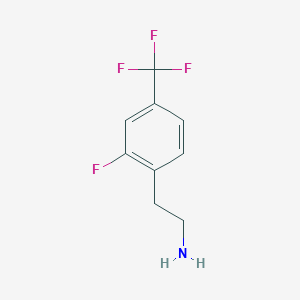 molecular formula C9H9F4N B12435969 2-[2-Fluoro-4-(trifluoromethyl)phenyl]ethanamine CAS No. 771583-82-5