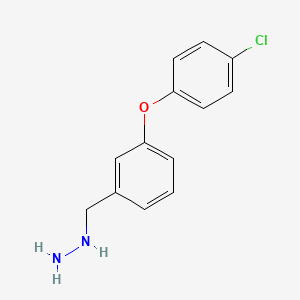 molecular formula C13H13ClN2O B12436004 3-(4-Chloro-phenoxy)-benzyl-hydrazine CAS No. 887595-93-9