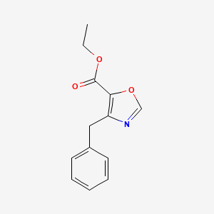 molecular formula C13H13NO3 B12436043 Ethyl 4-benzyloxazole-5-carboxylate 