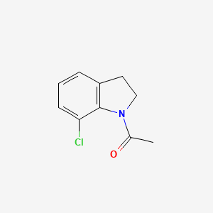molecular formula C10H10ClNO B12436052 Ethanone,1-(7-chloro-2,3-dihydro-1H-indol-1-YL) CAS No. 114144-23-9
