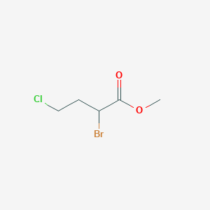 molecular formula C5H8BrClO2 B12436071 Methyl 2-bromo-4-chlorobutanoate 