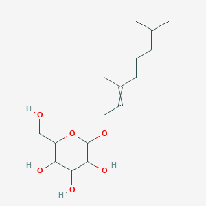 molecular formula C16H28O6 B12436090 2-[(3,7-Dimethylocta-2,6-dien-1-yl)oxy]-6-(hydroxymethyl)oxane-3,4,5-triol 