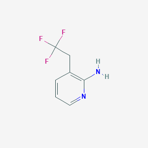 molecular formula C7H7F3N2 B12436140 3-(2,2,2-Trifluoroethyl)pyridin-2-amine 