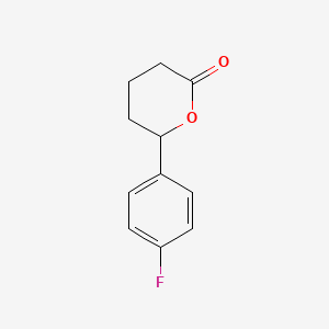 molecular formula C11H11FO2 B12436233 6-(4-fluorophenyl)oxan-2-one 