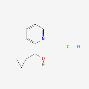 molecular formula C9H12ClNO B12436243 Cyclopropyl(pyridin-2-yl)methanol hydrochloride 