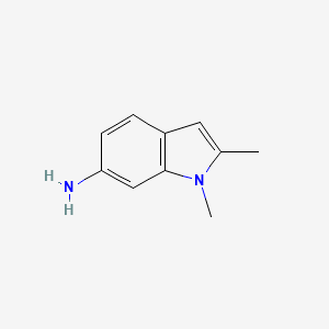 molecular formula C10H12N2 B12436247 1,2-Dimethyl-1H-indol-6-amine 