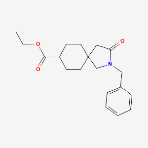 molecular formula C19H25NO3 B12436252 Ethyl 2-benzyl-3-oxo-2-azaspiro[4.5]decane-8-carboxylate 