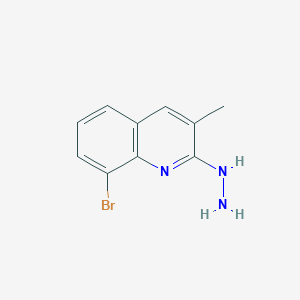 molecular formula C10H10BrN3 B12436281 8-Bromo-2-hydrazinyl-3-methylquinoline CAS No. 1017146-84-7