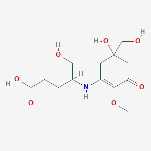 molecular formula C13H21NO7 B1243631 Mycosporine glutamicol 