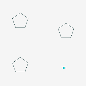 molecular formula C15H30Tm B12436323 Cyclopentane;thulium 