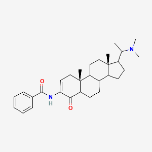 molecular formula C30H42N2O2 B12436377 N-[(5alpha,20S)-20-(Dimethylamino)-4-oxopregn-2-en-3-yl]benzamide; Pregnane, benzamide deriv.; (+)-Axillaridine A 