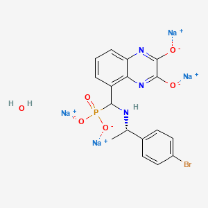molecular formula C17H15BrN3Na4O6P B12436395 PEAQX (tetrasodium hydrate) 