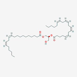 molecular formula C43H72O5 B1243641 [(2S)-3-hydroxy-2-[(5Z,8Z,11Z,14Z)-icosa-5,8,11,14-tetraenoyl]oxypropyl] (11Z,14Z)-icosa-11,14-dienoate 