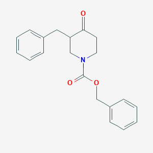 molecular formula C20H21NO3 B12436419 1-Cbz-3-benzyl-piperidin-4-one 