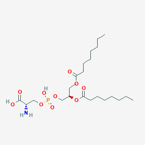 molecular formula C22H42NO10P B1243642 1,2-Dioctanoyl-sn-glycero-3-phosphoserine 