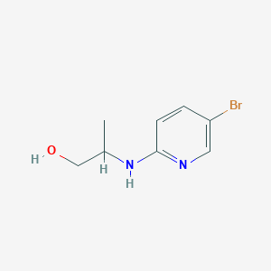 molecular formula C8H11BrN2O B12436423 2-[(5-Bromopyridin-2-yl)amino]propan-1-ol 