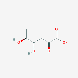 molecular formula C6H9O5- B1243644 2-Dehydro-3-deoxy-L-fuconate 
