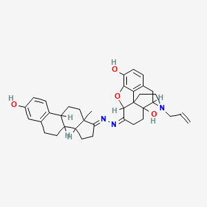 molecular formula C37H43N3O4 B1243650 Estrone-naloxone azine CAS No. 91712-59-3