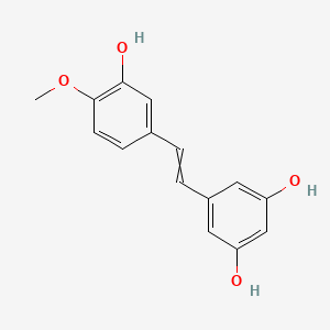 molecular formula C15H14O4 B12436537 3,3',5-Trihydroxy-4'-methoxystilbene 