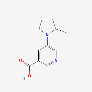 molecular formula C11H14N2O2 B12436539 5-(2-Methylpyrrolidin-1-yl)pyridine-3-carboxylic acid 