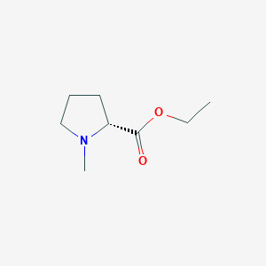 molecular formula C8H15NO2 B12436627 (R)-Ethyl 1-methylpyrrolidine-2-carboxylate 