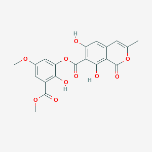 molecular formula C20H16O10 B1243665 cercophorin B 