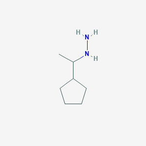 molecular formula C7H16N2 B12436712 (1-Cyclopentyl-ethyl)-hydrazine 