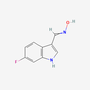 molecular formula C9H7FN2O B12436729 N-[(6-fluoro-1H-indol-3-yl)methylidene]hydroxylamine 
