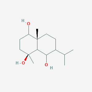 molecular formula C15H28O3 B12436736 (+)-1beta,4beta,6alpha-Trihydroxyeudesmane 
