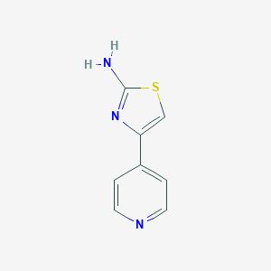 molecular formula C8H7N3S B124373 4-吡啶-4-基噻唑-2-基胺 CAS No. 30235-28-0