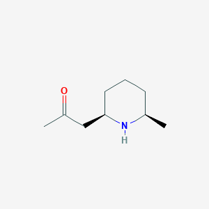 molecular formula C9H17NO B1243740 (-)-Pinidinone 