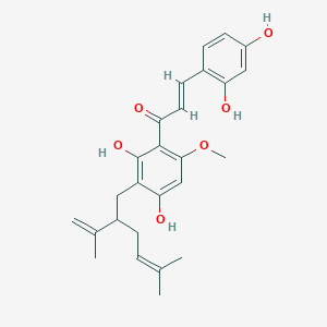molecular formula C26H30O6 B1243758 Kuraridin CAS No. 34981-25-4