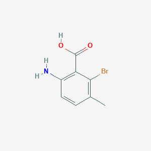 molecular formula C8H8BrNO2 B124376 6-Amino-2-bromo-3-methylbenzoic acid CAS No. 147149-85-7