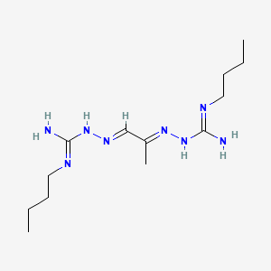 molecular formula C13H28N8 B1243774 Methylglyoxal bis(butylamidinohydrazone) CAS No. 66002-88-8