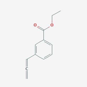 molecular formula C12H12O2 B12437867 Ethyl 3-(propa-1,2-dien-1-yl)benzoate 