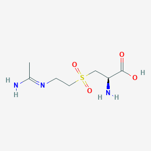 (2R)-2-amino-3-[2-(1-aminoethylideneamino)ethylsulfonyl]propanoic acid