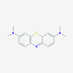 molecular formula C16H19N3S B1243821 3,7-Bis(dimethylamino)phenothiazine 