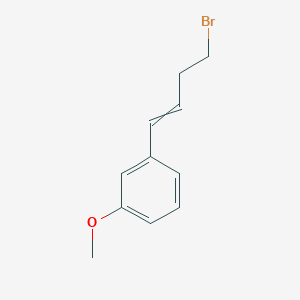 molecular formula C11H13BrO B12438381 1-(4-Bromobut-1-enyl)-3-methoxybenzene 