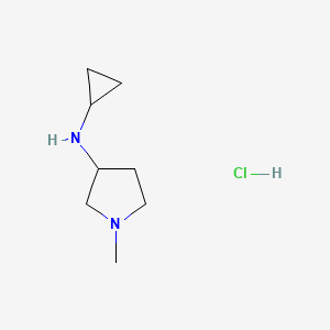 molecular formula C8H17ClN2 B12438400 N-Cyclopropyl-1-methylpyrrolidin-3-amine hydrochloride 