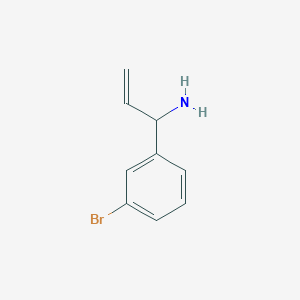 molecular formula C9H10BrN B12438480 1-(3-Bromophenyl)prop-2-EN-1-amine 