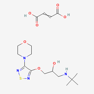 molecular formula C17H28N4O7S B12438559 D-Timolol maleate CAS No. 26791-17-3