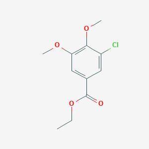 molecular formula C11H13ClO4 B12438615 Ethyl 3-chloro-4,5-dimethoxybenzoate 