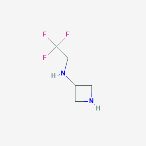 molecular formula C5H9F3N2 B12438630 N-(2,2,2-trifluoroethyl)azetidin-3-amine 